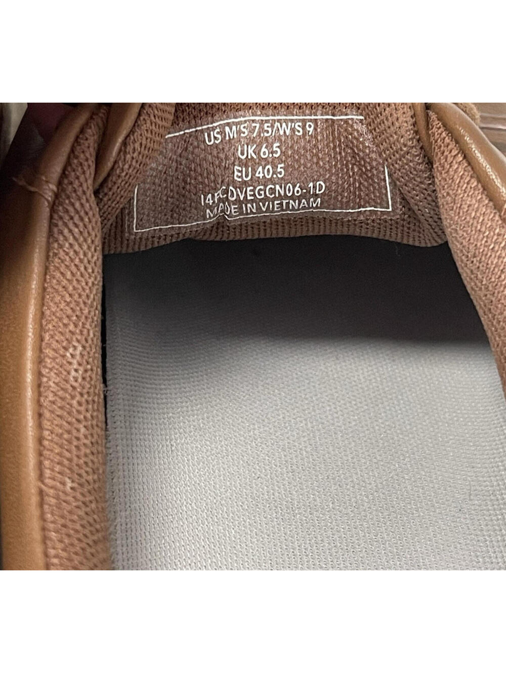 Kizik Vegas Cognac Brown Leather Hands Free Lace Sneaker Loafers Men’s 7.5 Wms 9 - Picture 5 of 7